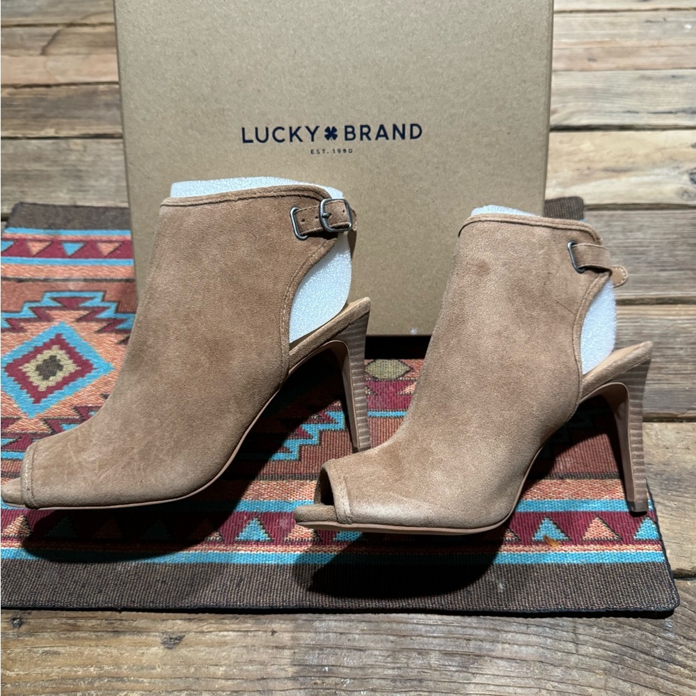 Lucky Brand suede booties